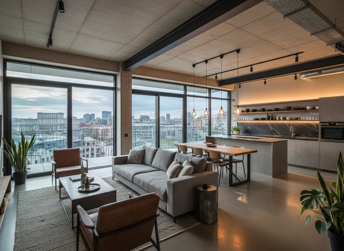 Design Interior Penthouse Lux București: Amenajare 220 mp la Cheie — proiect design interior Bucuresti